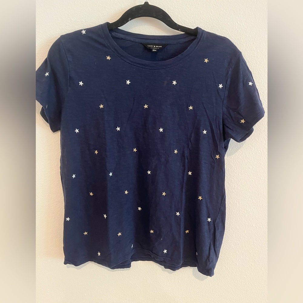 Lucky Brand embroidered star t shirt